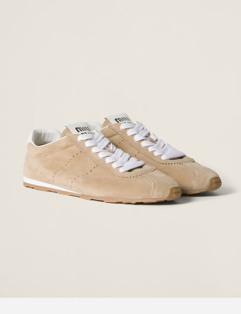 Miu Miu Plume Suede "Desert Beige"