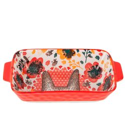 Блюдо для запекания "Kawaii Forest.Bunny" 22*12,5*5см. v=600мл. (фарфор) (min9) (транспортная упаков