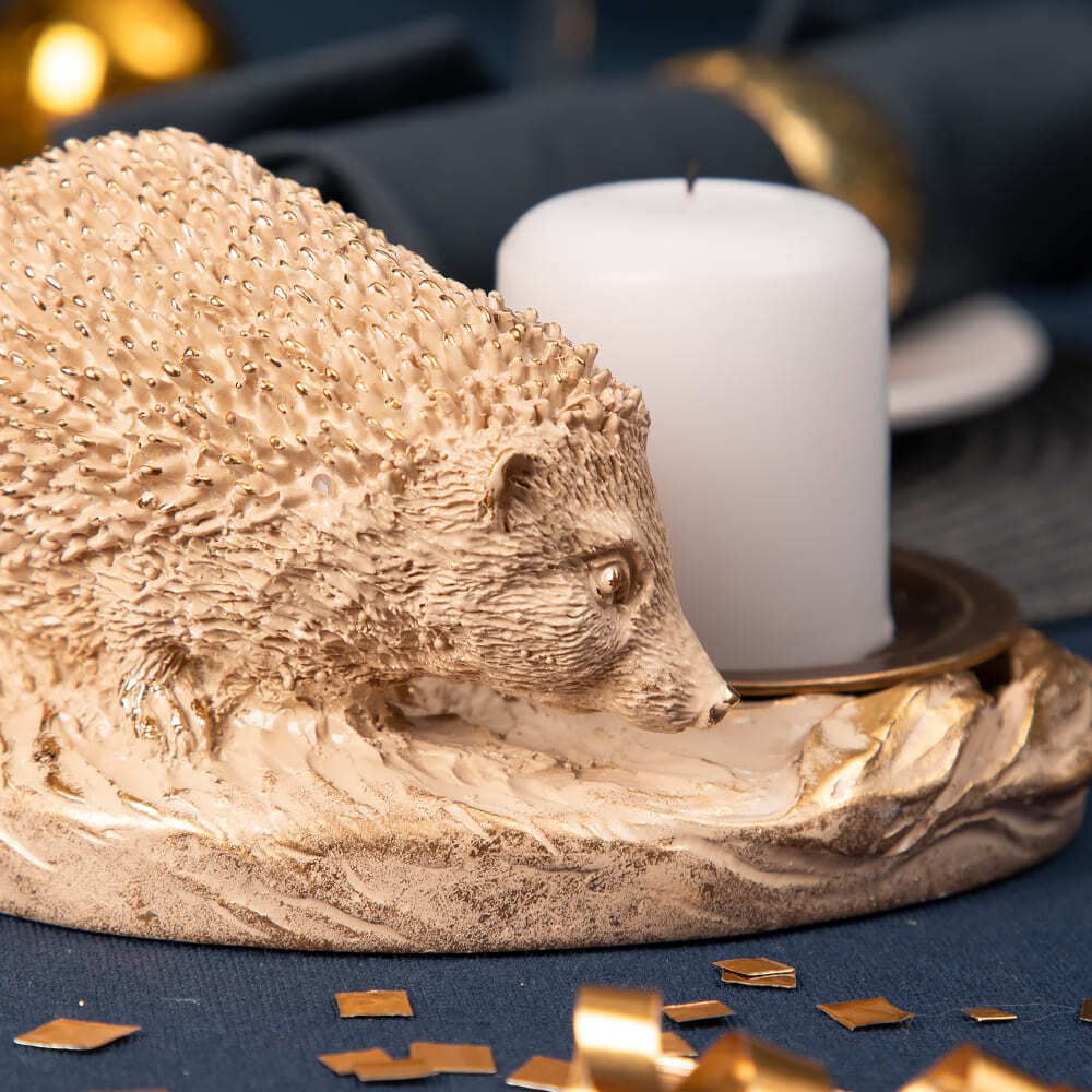 Подсвечник Ежик Барб Айвори