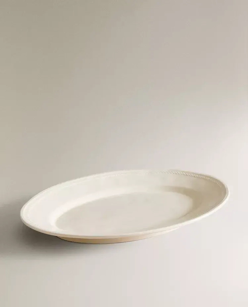 ZARA HOME СЕРВИРОВОЧНОЕ БЛЮДО, БЕЛЫЙ