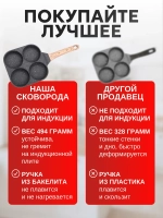 Сковорода для блинов и яичницы секционная 4 круга