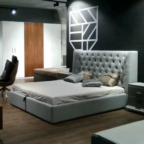 Кровать 1726 GREY серая