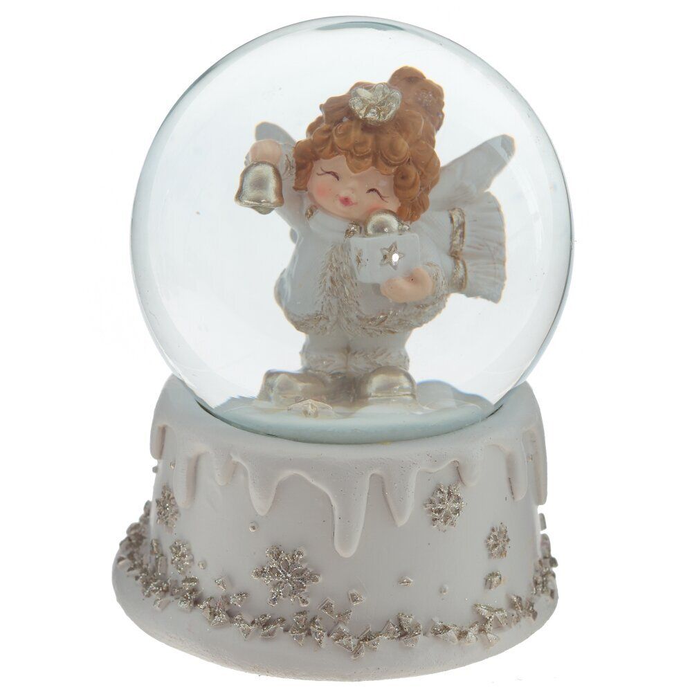 GAEM Фигурка декор в стекл шаре "Ангелочек", D 6 см, L7 W7 H8,5 см, 3в.