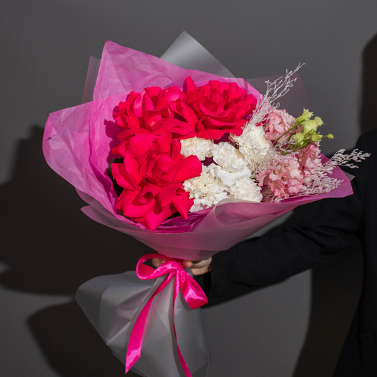 Букет цветов Клубничный мармелад