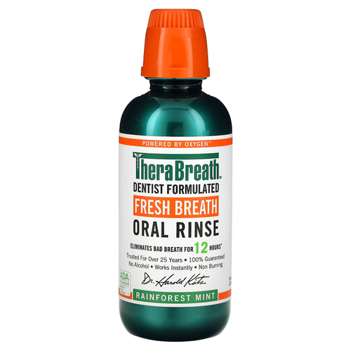 TheraBreath, Fresh Breath, Ополаскиватель для полости рта, мята из тропических лесов, 16 жидких унций (473 мл)