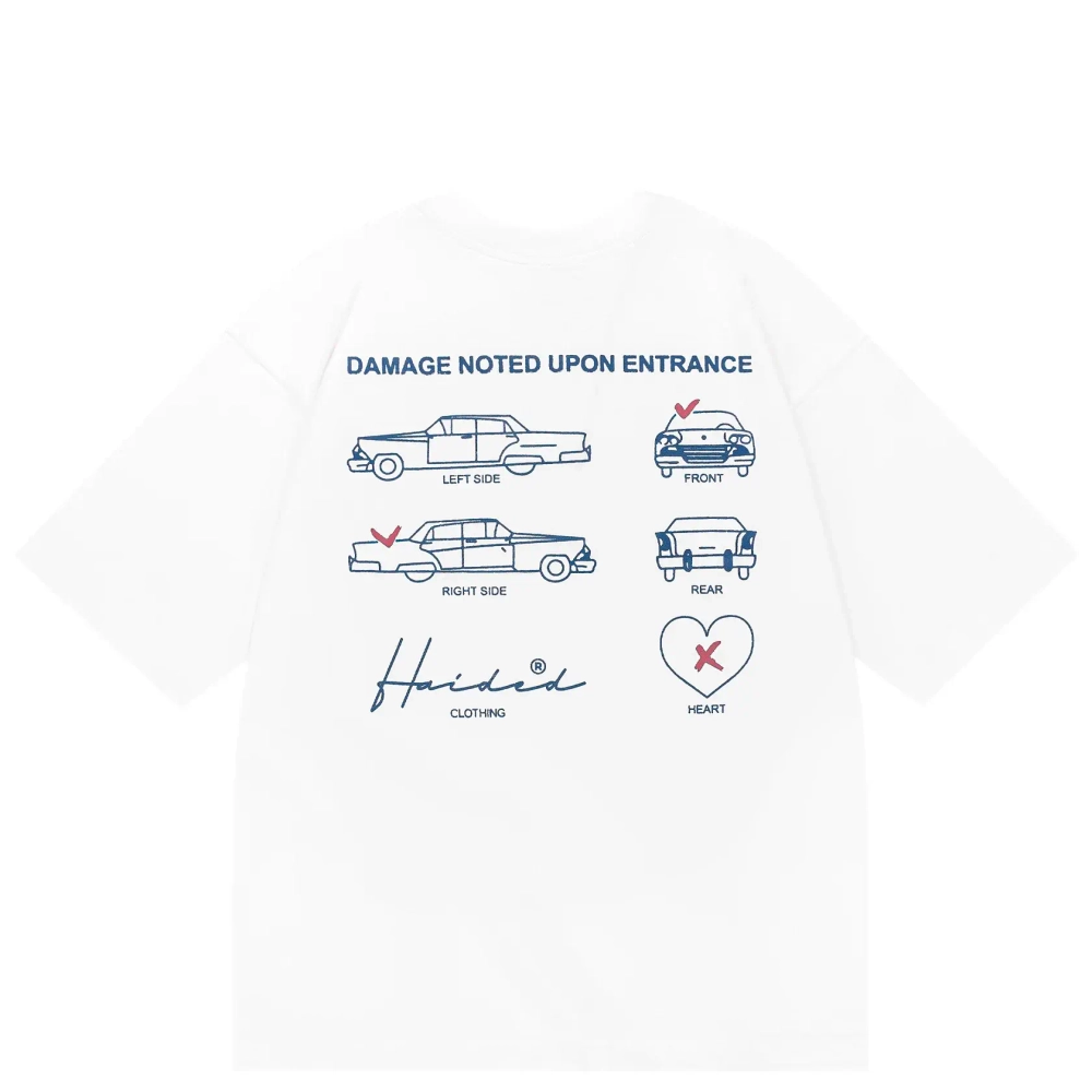 Футболка Haided Damage RLXD TEE, Белый