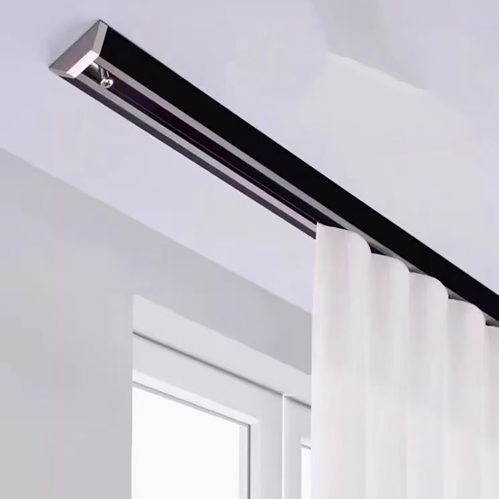 Алюминиевый карниз для штор, потолочный, однорядный / двухрядный