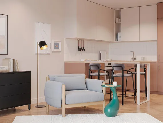 Свеча ароматическая с деревянным фитилём italian cypress из коллекции edge, бежевый, 60 ч