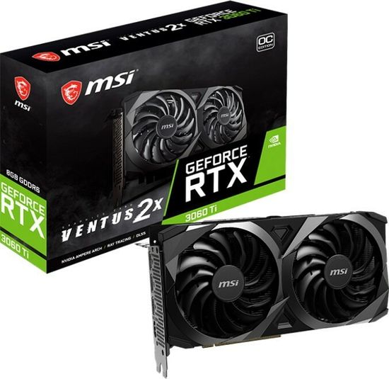 Видеокарта MSI GeForce RTX 3060 Ti Ventus 2X OC