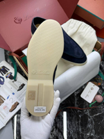 Лоферы Loro Piana вставка из кожи крокодила