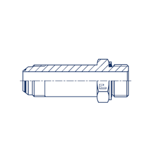Штуцер FRM JIC 1.5/16 - BSP 1.1/4 (удлин.)