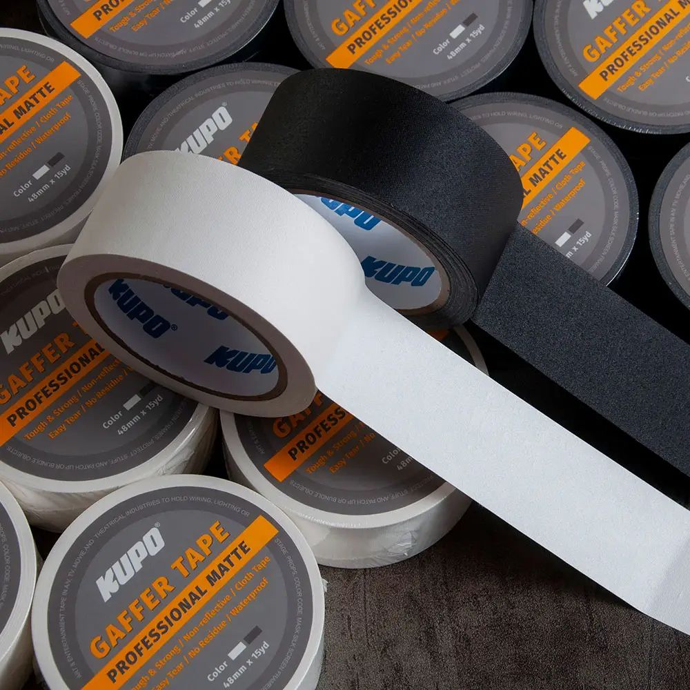 Лента клейкая KUPO GTM-515B GAFFER TAPE черная 48 мм
