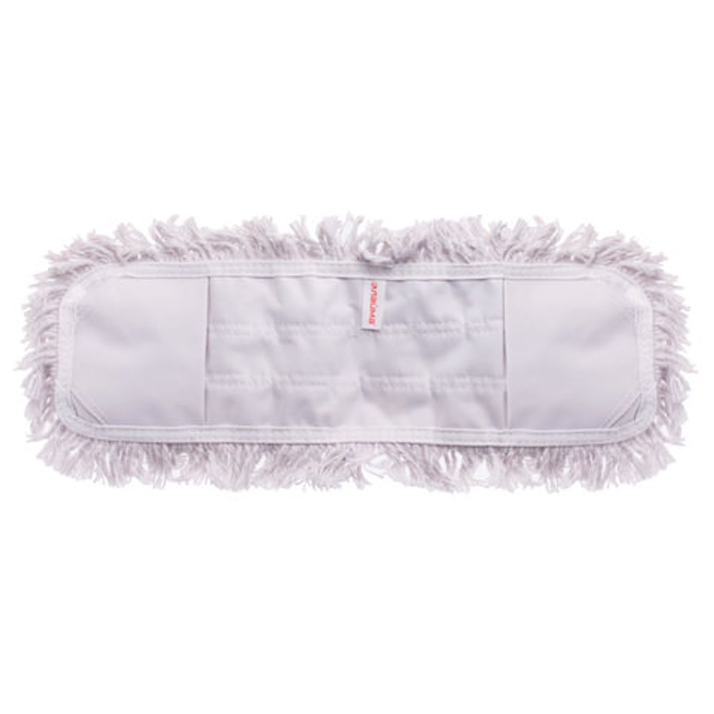 Насадка МОП плоская для швабры/держателя 40 см, карманы (ТИП К), хлопок (ворс 4,5 см), LAIMA, 603115