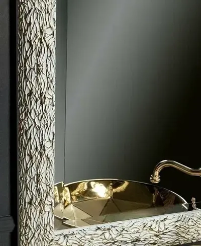 Зеркало 75х95 Armadi Art Linea 534 белое-золото