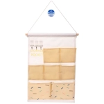 Карман настенный подвесной 7отделений «ИДЕЯДОМА», принт светло-желтый, 35*50см (лейбл Селфи)