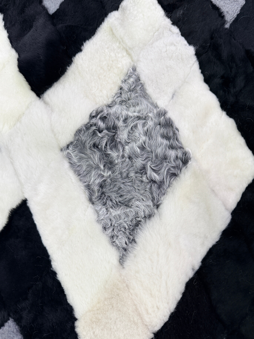 Покрывало меховое ковер из шкуры овчины