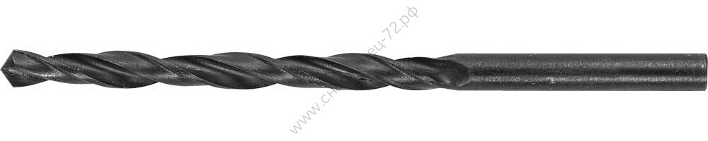 Сверло ТЕВТОН по металлу, быстрорежущая сталь, 4,5x50x80мм, 10 шт