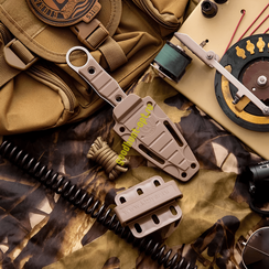 Тактический Нож ШИП AUS-8 туристический Бежевый