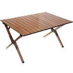 Стол кемпинговый складной DC-5002, 86*58*44 см, цвет: светлое дерево, каркас алюминий, ТуристМастер