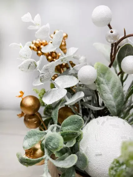 Новогодняя настольная композиция в коробе 30 см., Christmas DeLuxe (89297)