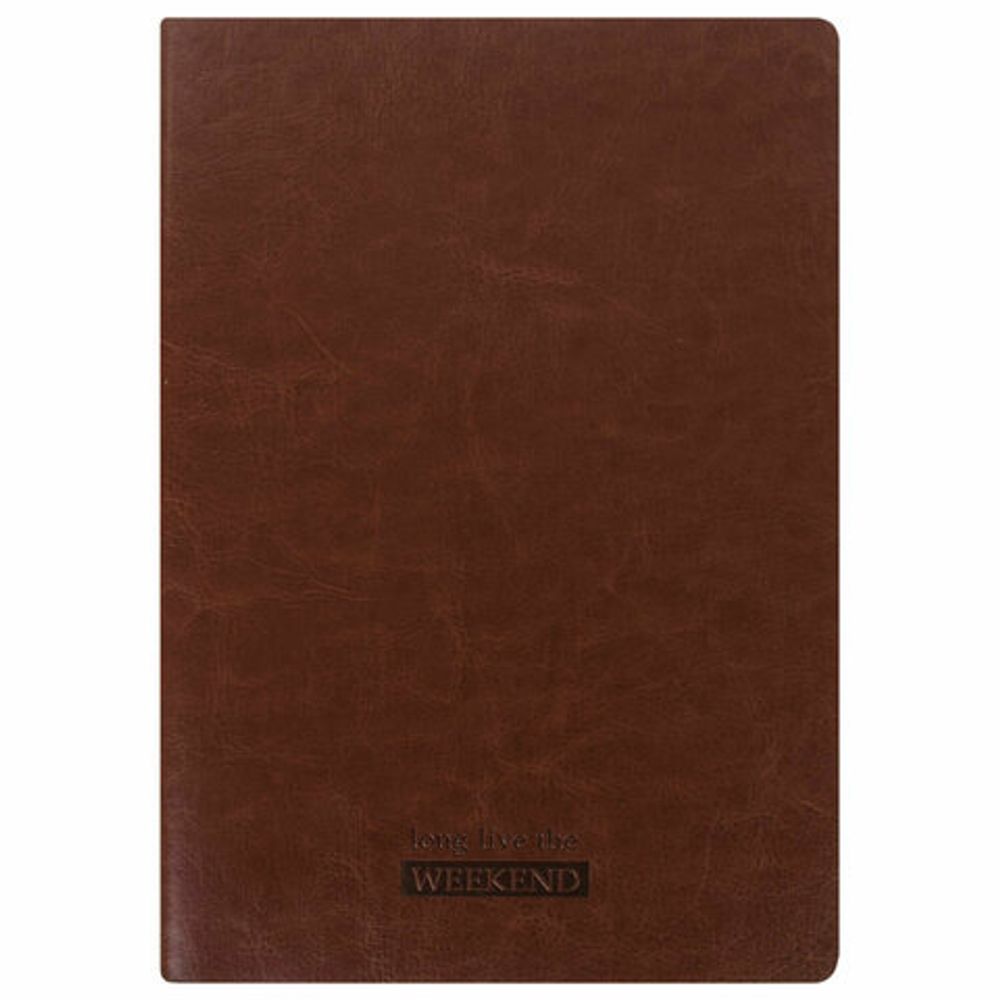 Тетрадь 60 л. в клетку обложка гладкий кожзам, сшивка, B5 (179х250мм), КОРИЧНЕВЫЙ, BRAUBERG VIVA, 403896