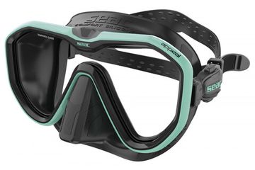 Маска Seac Appeal Tiffany черно-голубая рамка/черный силикон