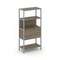 Shelf System Односекционный стеллаж четырехярусный с ящиками SN.STM-412 Вяз Благородный/Металл Серый