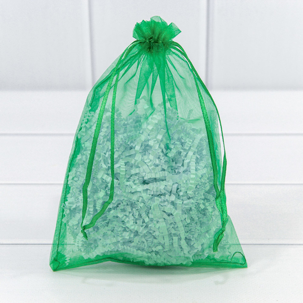 Мешочек 14х20см Органза (Зеленый)
