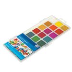 Краски акварельные ГАММА "Классическая", 24 цв., медовая, без кисти, пластиковый корпус, европодвес, 1009198