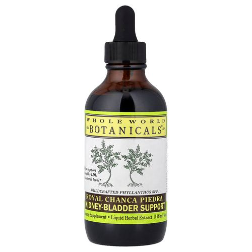 Whole World Botanicals, Royal Chanca Piedra (королевская камнеломка) для поддержки почек и желчного пузыря, 118 мл (4 унции)