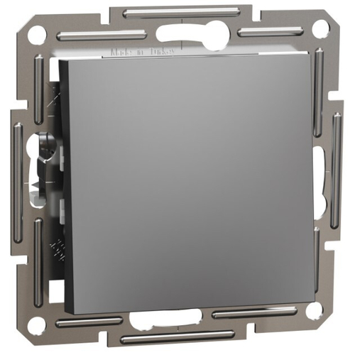 ПЕРЕКЛЮЧАТЕЛЬ С/У 1-КЛАВИША 1P МЕХ АНТРАЦИТ ASFORA /SCHNEIDER/