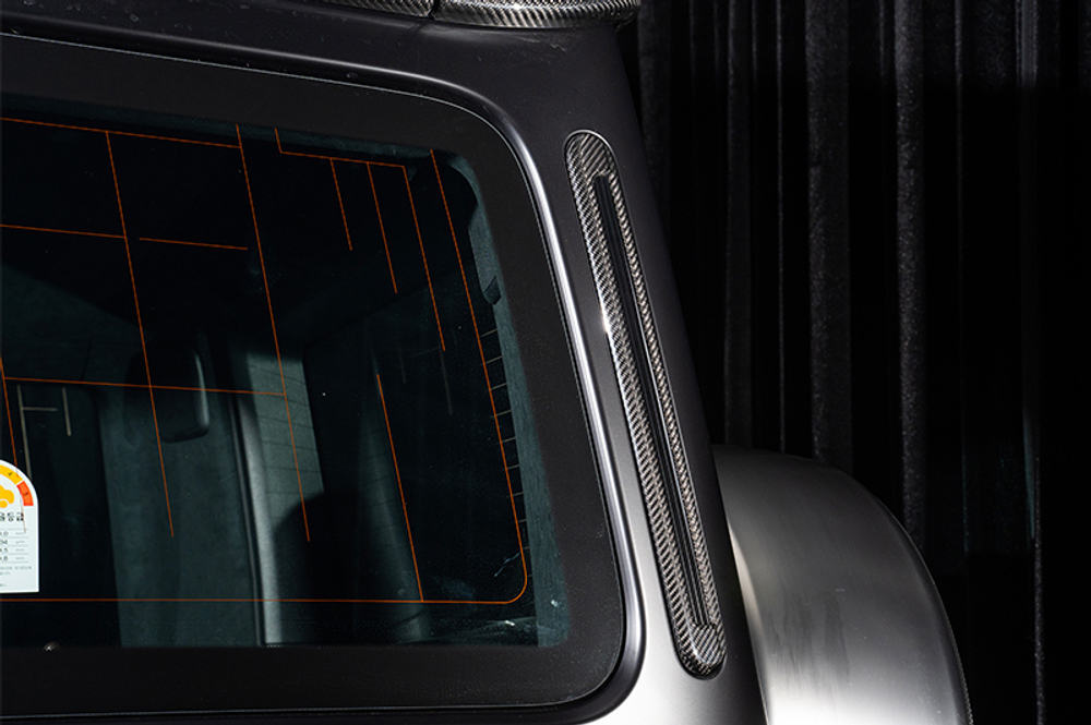 Карбоновые накладки на D pillar для Mercedes Benz G class W465 G63 G500 G550 2025+ Гелик Гелентваген