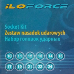 Набор головок ударных глубоких 11пр.1/2''(6-гр.)(10-15,17,19,21,22,24),в кейсе ILOforce IF-4117-5MPB