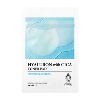 Тонер-пэды с гиалуроновой кислотой и центеллой Hyaluron With Cica Toner Pad (22 мл/10 шт)