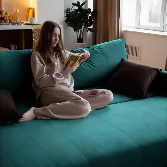 РИМИНИ Диван прямой изумрудный