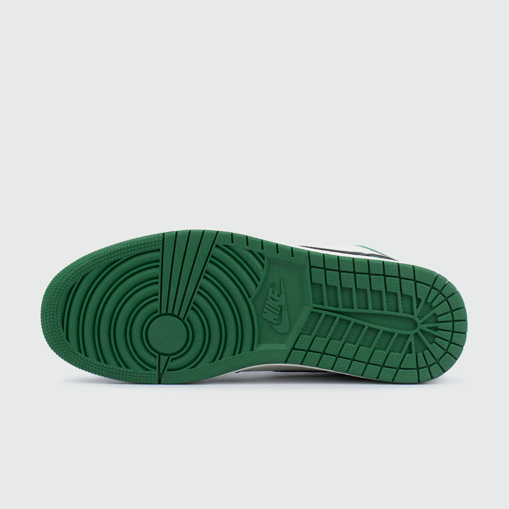 Кроссовки Nike Air Jordan 1 Wmns White / Green with Fur