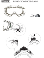 Защита носа для кроссовых очков Ariete RC Nose Guard