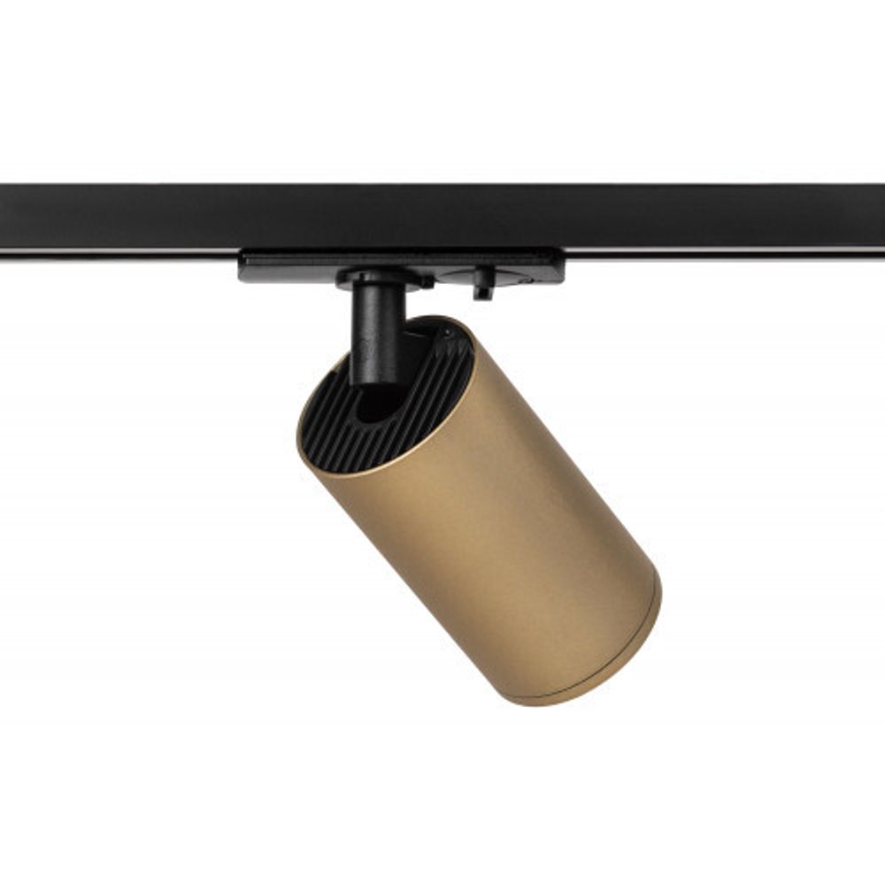 Трековый светильник однофазный ЭРА TR39-GU10 MG под лампу MR16 золото | Трековые светильники
