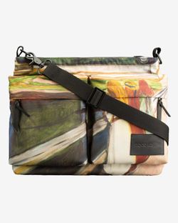 Сумка Crossbody Девушки на мосту (Эдвард Мунк) зеленый