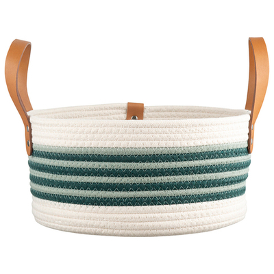 Корзина для хранения helly D29х16 см, бежевая/зеленая