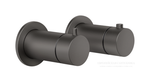 Термостат Gessi Anello, встраиваемый, на 3 потребителя, цвет Black Metal Brushed PVD