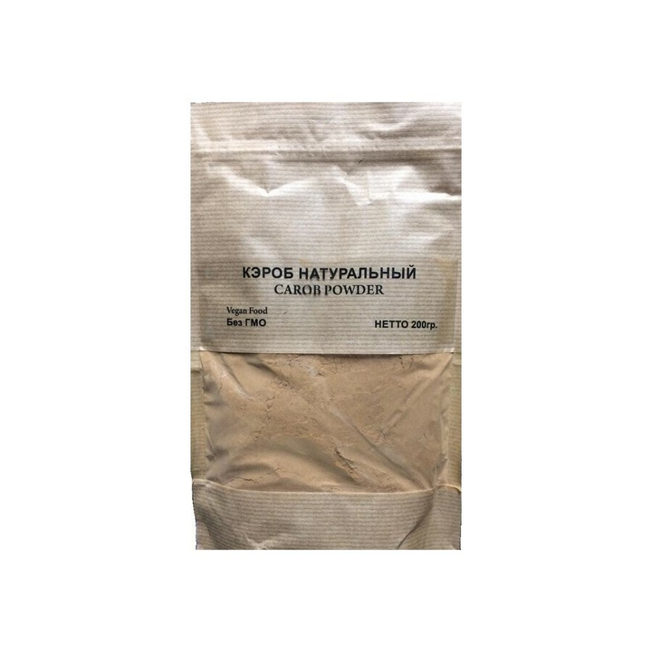 Кэроб Indian Bazar Carob powder порошок слабообжаренный без ГМО 200 гр.