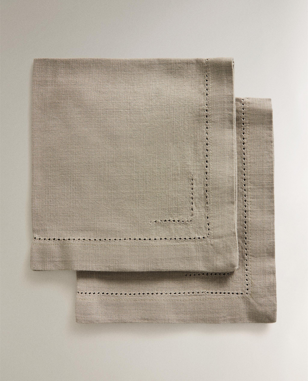 Zara Home столовая салфетка из хлопка, ажурная отделка, 45 45 см (комплект 2 шт.)