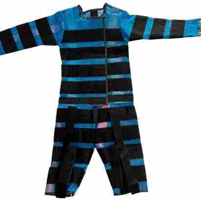 Липучий костюм синий, размер М, для роста 1.3 м