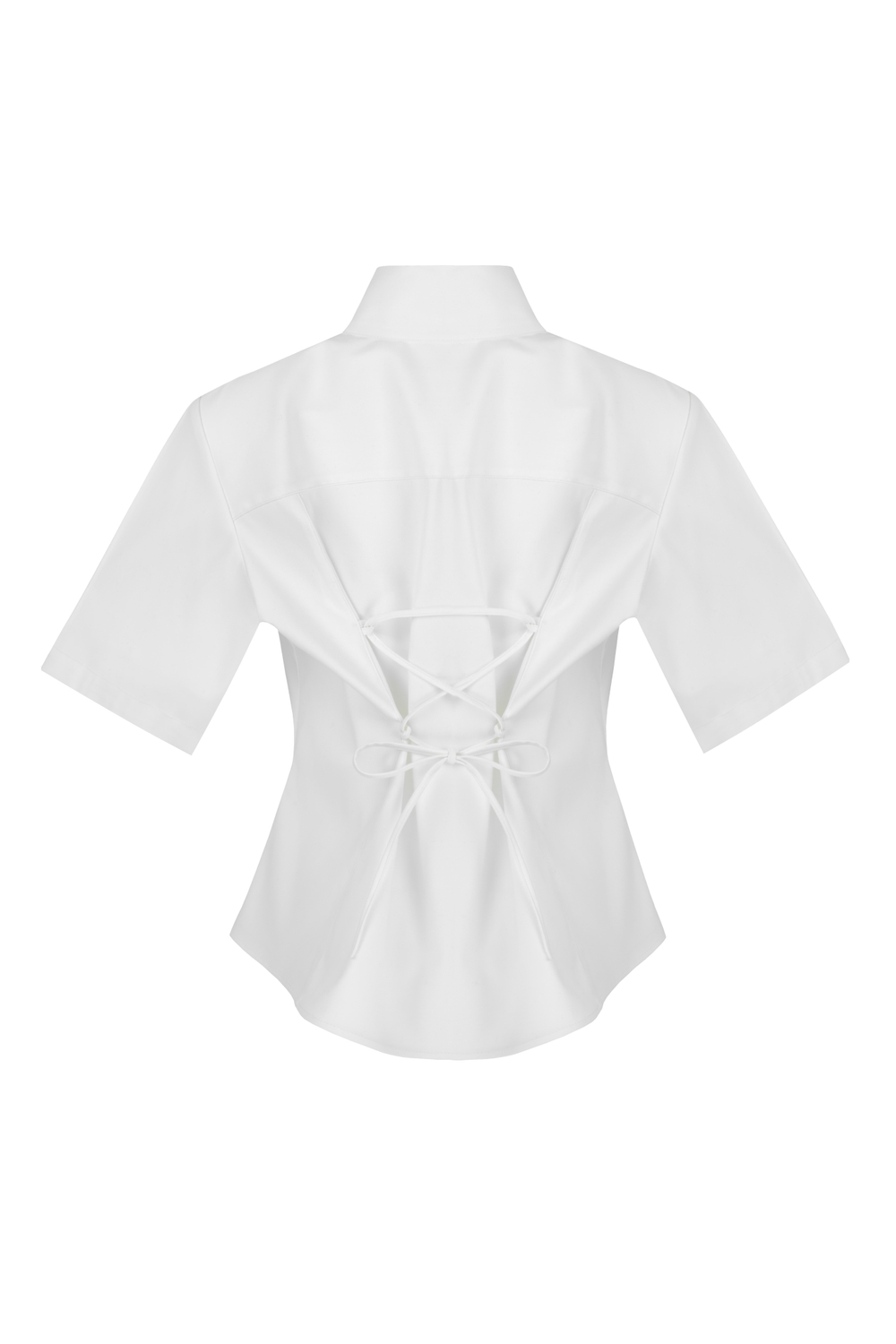 Рубашка с воротником стойкой