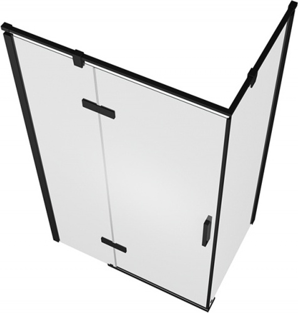 BS120.3112AB Душевой уголок Bravat Blackline R 1200*800*1950 левый прямоугольный черный
