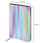 Ежедневник недатированный А5 (138х213 мм) BRAUBERG VISTA под кожу гибкий 136 л. "Gradient" (2 штуки в упаковке)