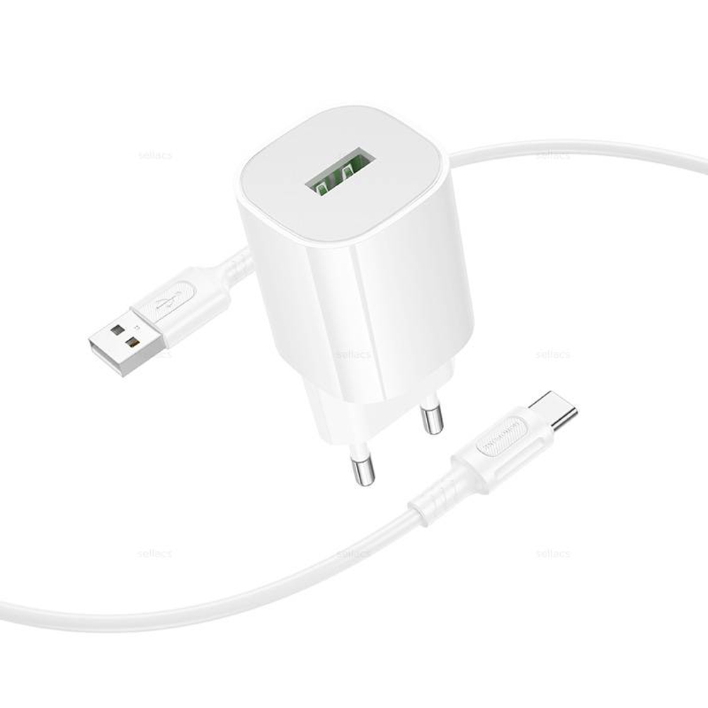 Зарядное устройство на Type-C QC3.0 Borofone BA102A (white)