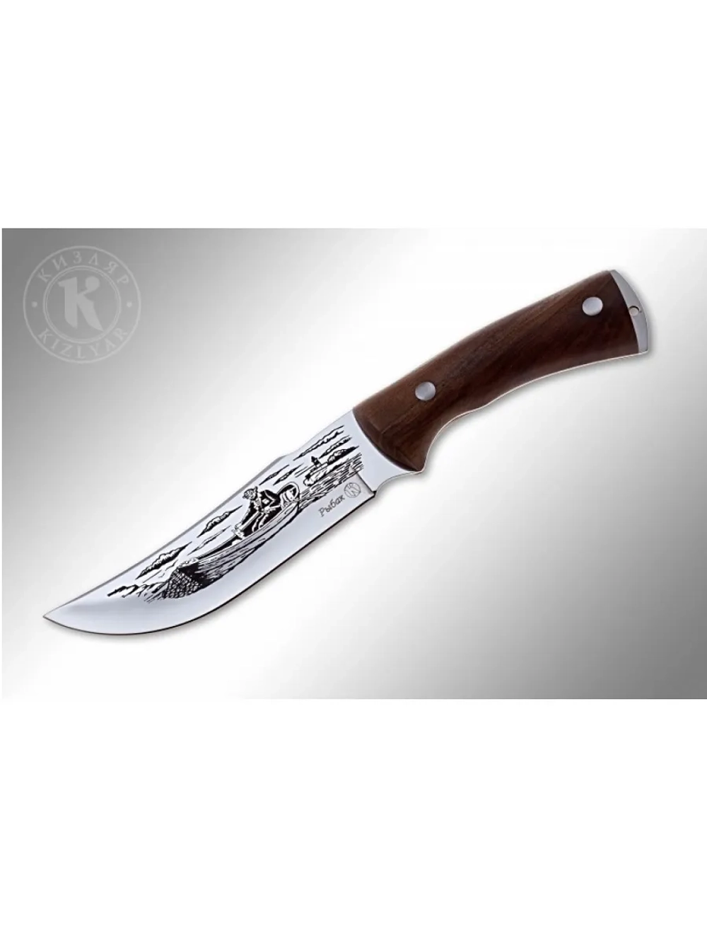 Нож Рыбак-2 туристический рукоять кавказский орех