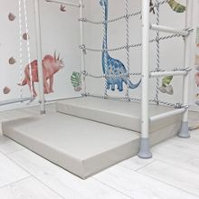 Мягкий щит (мат) тройной 1,5м (серый)